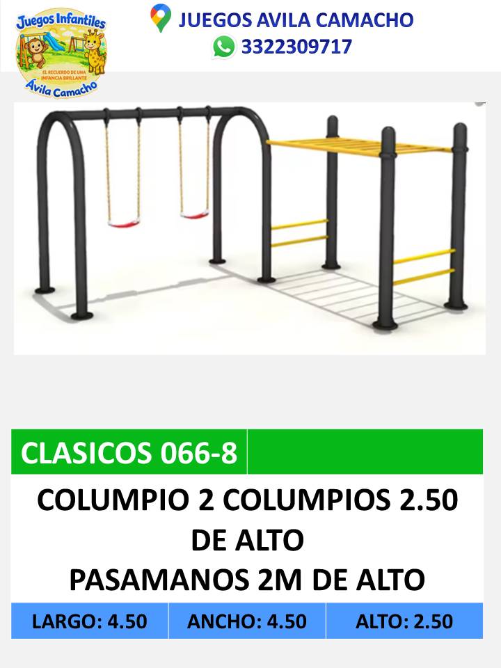 columpio + pasamanos